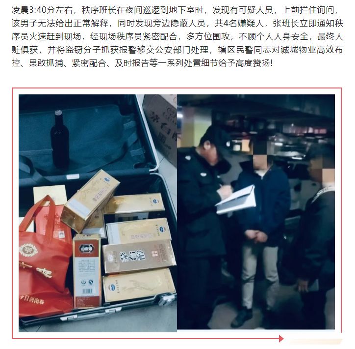 誠城物業(yè)丨深夜勇擒竊賊-顯擔當保平安_01